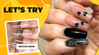 GEL X DUPE Beetles Nail Tips and Glue Gel Nail Kit Step by step application [upl. by Eibrab]