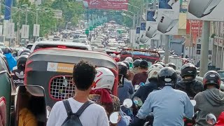 Monday morning after Pchum Ben in Phnom Penh Cambodia 🇰🇭 [upl. by Kyd]