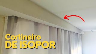 INCRÍVEL COMO FAZER CORTINEIRO DE ISOPOR DE FORMA FÁCIL E GASTANDO POUCO [upl. by Hashim]