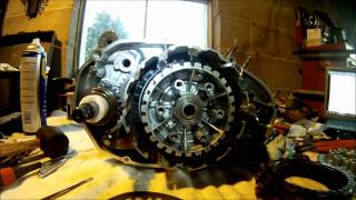 Yamaha Banshee Clutch Side Assembly Part 2 of 5 [upl. by Pembrook]