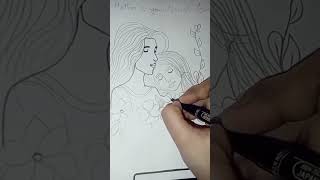 Aarariro raaro song❤️mother and daughter drawing ❤️❤️ [upl. by Eilyk]