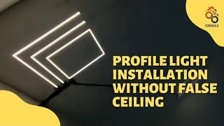 profile light without false ceiling home homedecor hometour [upl. by Aitropal]