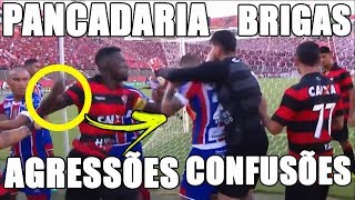 Cenas lamentáveis no BaVi pancadaria entre jogadores e entre torcidas VITÓRIA 1 X 1 BAHIA [upl. by Arval]