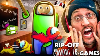 AMONG US Fake Mobile Games Compilation FGTeeV Ripoff Review [upl. by Reh18]