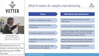 Navigating the future of aseptic manufacturing  Dr Hermann Piana [upl. by Trinee]