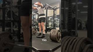 730 Deficit Deadlift Biceps Tear405 1Arm Deadlift [upl. by Larisa]