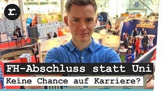 FHAbschluss statt Uni  Keine Chance auf Karriere  reporter [upl. by Ayot]