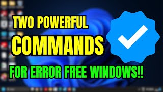 ErrorFree Windows 🎉 2 Powerful Commands to Repair and Optimize [upl. by Anibas]