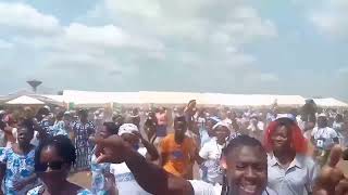 Cérémonie dhommage à Laurent Gbagbo à Bayota Lambiance avant larrivée du président du PpaCi [upl. by Aij]