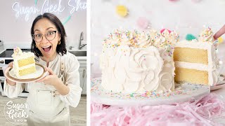 Easiest Vanilla Cake Recipe One Bowl [upl. by Alethia]