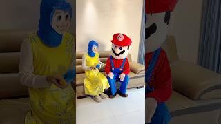 Do you wanna hold my baby insideout2 mario funny comedy shorts [upl. by Nerat]