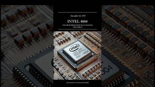 INTEL 4004 THE MICROPROCESSOR THAT CHANGED THE WORLDhistoryfacts shortvideo [upl. by Idnek]