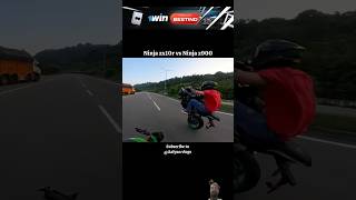 Kawasaki ninja zx10r vs Kawasaki Ninja z900 drag race shorts zx10r viral [upl. by Corvin]