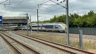 Eurostar class 374 passing Ebbsfleet International station [upl. by Roux]