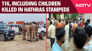 Hathras News Update  116 Including Children Killed In Stampede At Religious Event In UP [upl. by Bibi637]