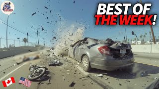 45 Insane Motorcycle Crashes Moments  USA amp CANADA Only [upl. by Guzel]