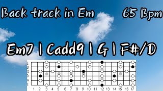 Backing track in E minor Em  pop ballad  65 Bpm [upl. by Celeste]