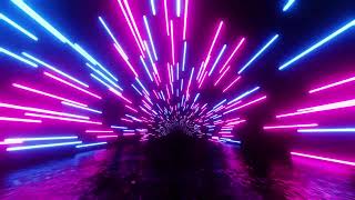 Light Speed Hyperspace RetroFuturistic VJ Loop for Electrifying Parties 4K Looped Animation [upl. by Nwahsav]