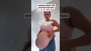 Strong momma waiting patiently to meet baby shorts shortsfeed cutebaby motherhood pregnancyvlog [upl. by Atined]