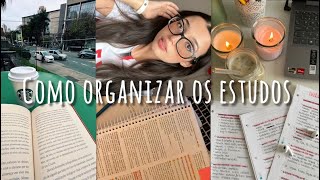 STUDY VLOG  Como se organizar nos estudos [upl. by Ahtnicaj504]