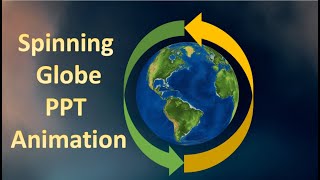 Spinning Globe in PowerPoint Presentations using Animation [upl. by Anni]