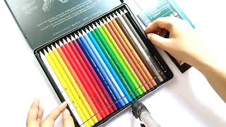 Faber Castell 24 Polychromos Colours review amp blending [upl. by Ohl]