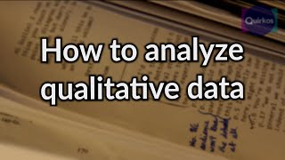 How to Analyze Qualitative Data [upl. by Fadiman]