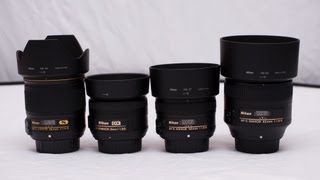 Nikon 28mm 35mm 50mm and 85mm 18g comparison [upl. by Xam569]