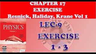 Exercise 17 Resnick Halliday Krane volume 1  Exercise 1 to 3 Chapter 17  Oscillations [upl. by Nahtanod]