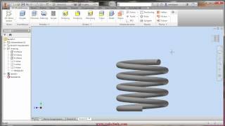 Autodesk Inventor Deutsch Grundlagen Video tutorial Spirale wwwcadschulecom [upl. by Ettevad860]