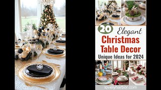 20 Elegant Christmas Dining Table Decor Ideas You Must See [upl. by Amikahs]