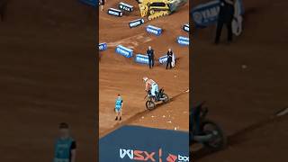 SHIRTLESS DOUBLE BACKFLIP  HARRY BINK  FMX WSX 2023 double backflip wsx fmx harrybink bilko [upl. by Jessica975]