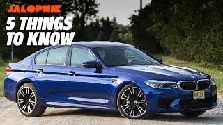 The 2018 BMW M5 Not Enough MBadges  5 Things To Know [upl. by Karlow]