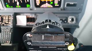 UHD B737 Aileron trim movement during light turbulence [upl. by Shoemaker543]