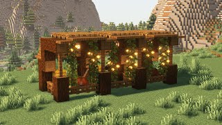 How to Build a Horse Stable  Minecraft Build Tutorial 1 [upl. by Enetsirhc]