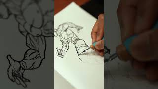 ASMR Drawing Baki Hanma [upl. by Arrotal]