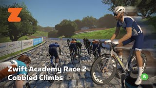 🔴 Live Zwift Race Zwift Academy 2023 Race 2 Cobbled Climbs [upl. by Esya]