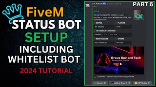 FiveM Status Bot  Setup  txAdmin Discord Bot  FiveM Whitelist and Status  No Hosting Required [upl. by Bridget]