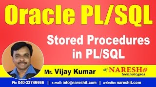 Stored Procedures in PLSQL  Oracle PLSQL Tutorial Videos  MrVijay Kumar [upl. by Carmela]