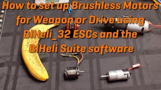 Brushless Motors in Combat Robotics Blheli32  Transmitter Programming Guide [upl. by Llehcear373]