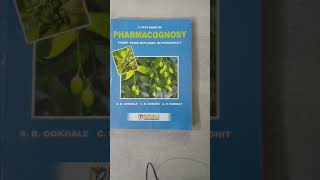 Dpharmacy 1st year Pharmacognosy most important book for study [upl. by Iamhaj812]