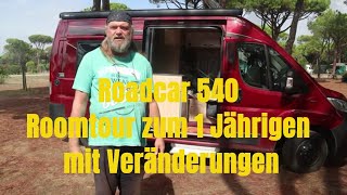 Kastenwagen Pössl Roadcar 540 die große Roomtour zum 1 Jährigen [upl. by Enytsirhc]