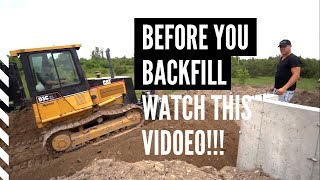 Backfilling a Foundation A must watch before you backfill [upl. by Winne20]