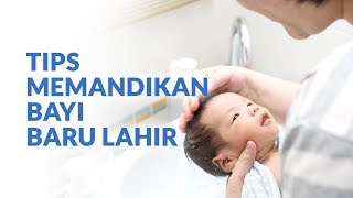 Tips Memandikan Bayi Baru Lahir [upl. by Elagibba]