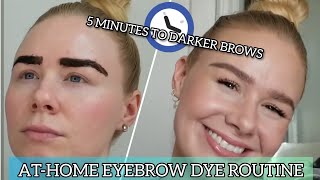 How To Dye Your Eyebrows AtHome Using Just For Men Beard Dye [upl. by Seel782]