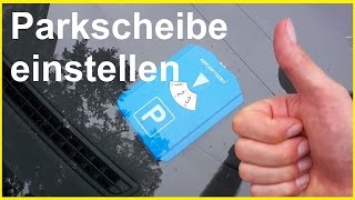 Parkscheibe einstellen  Parkuhr einstellen  Autofahren lernen [upl. by Atiekahs]