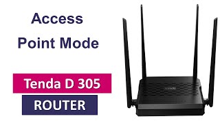 ضبط اعدادات الروتر بوان داكسي Configuration RouterTenda d305 access point [upl. by Nodal]