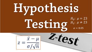 Hypothesis Testing Twotailed z test for mean [upl. by Creath]