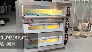 Gas oven deck oven durable stainless steel China manufacturerhttpsyoutubepfs1AWI2SpY [upl. by Aniratac259]