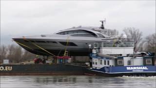 Schwertransport vom Rhein boot 2019 [upl. by Hayyim]